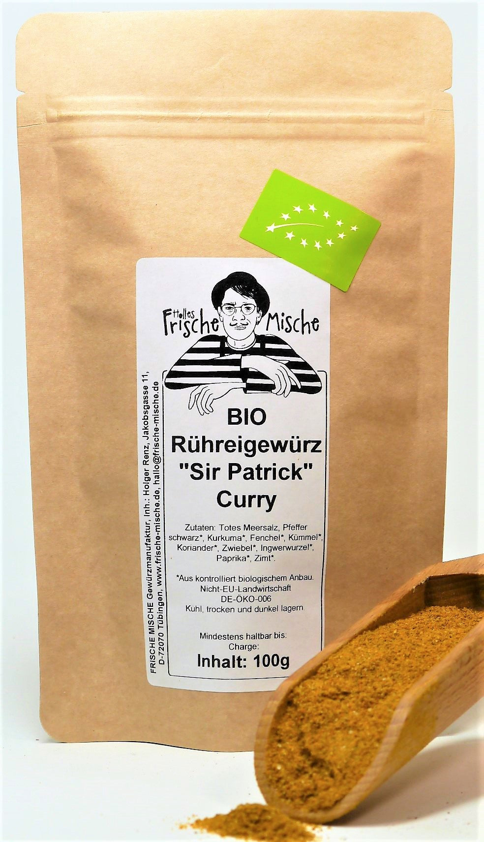 Rühreigewürz  "Sir Patrick" BIO (Curry) 50g