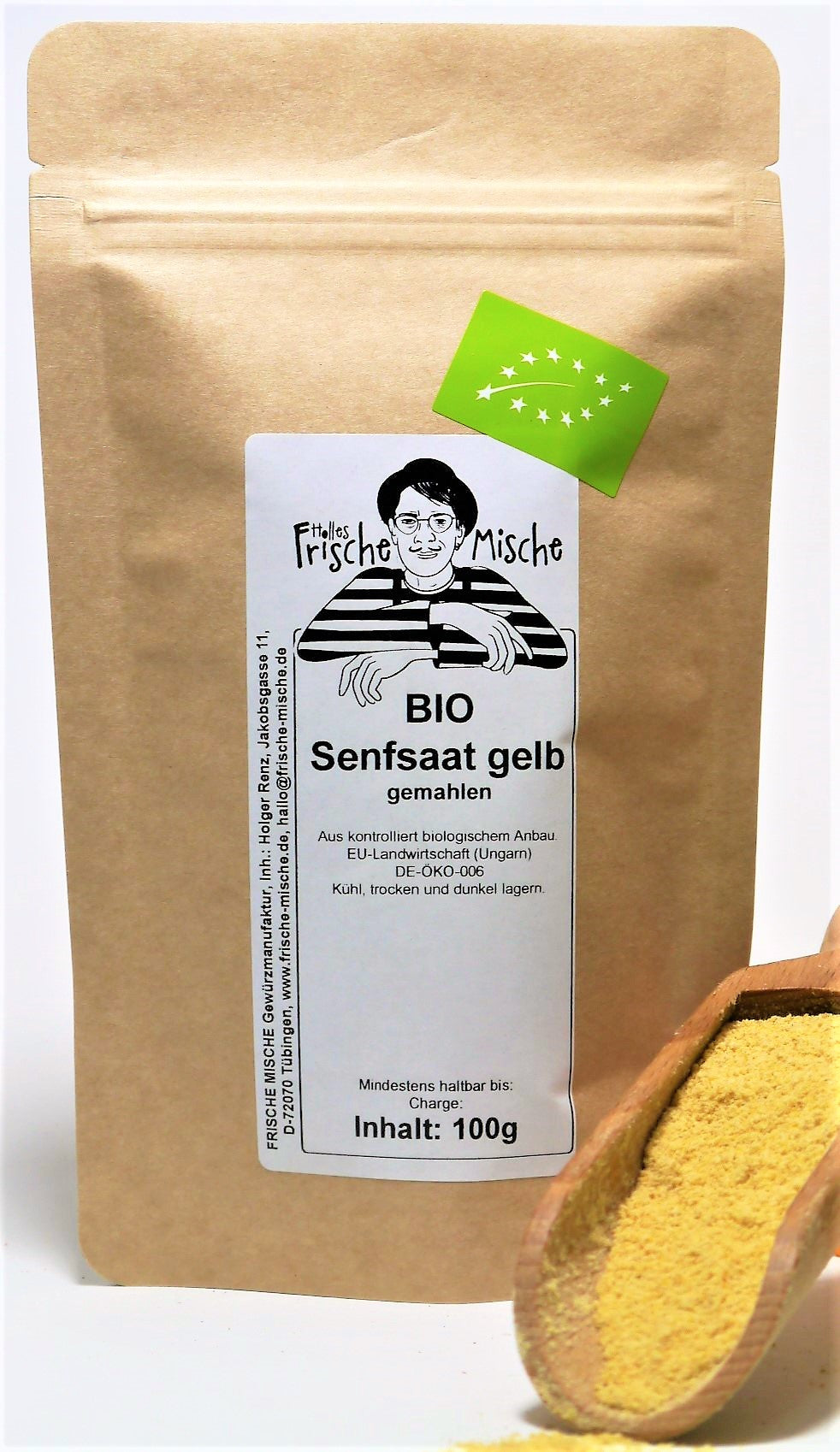 Senfsaat gelb BIO gemahlen 100g